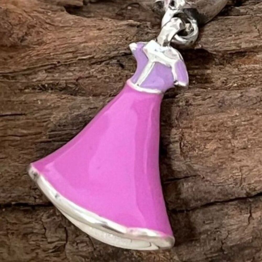 NWOT Rapunzel Tangled Dress Disney x Pandora FIT Silver Charm - Picture 10 of 12